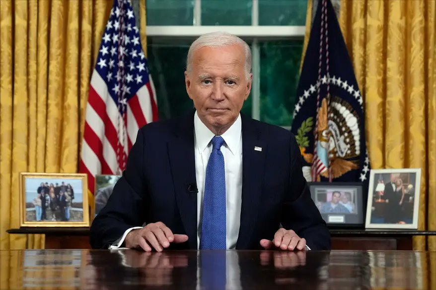 Joe Biden tacitly admits he dropped out because his party just didn’t want him anymore.