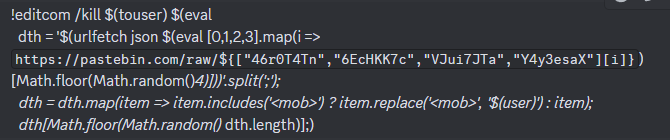 drpi314159's tweet photo. Have fun #nightbot #nightdev @nighdev #command #pastebin #twitchstream #minecraftdeaths #minecraft
Minecraft death commands. I separated into 4 pastebins because of errors and shit. Just here you are. If you get errors on the second pastebin, I'll try to fix it from PB end. https://t.co/Kk9jtOim2y