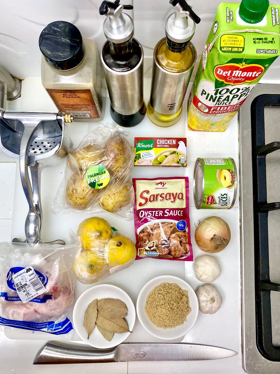 jonbugarin's tweet image. PINEAPPLE CHICKEN ADOBO

 #foodgoal #foodtrip #foodie #foodies #food #foods #foodlover #foodlove #foodblogger #foodjournal #homemade #homecooked #pinoydish  #adobo #chickenadobo #adobodish #yummy #delicious #chickenrecipe #filipinodish @Kitchenomics @DelMonte