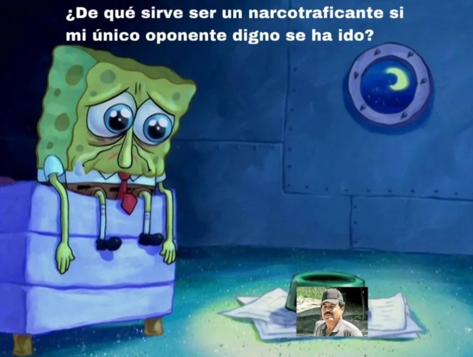 E já começam os memes na internet.

El Mencho neste momento: “De que serve ser um narcotraficante se meu único oponente digno se foi?”