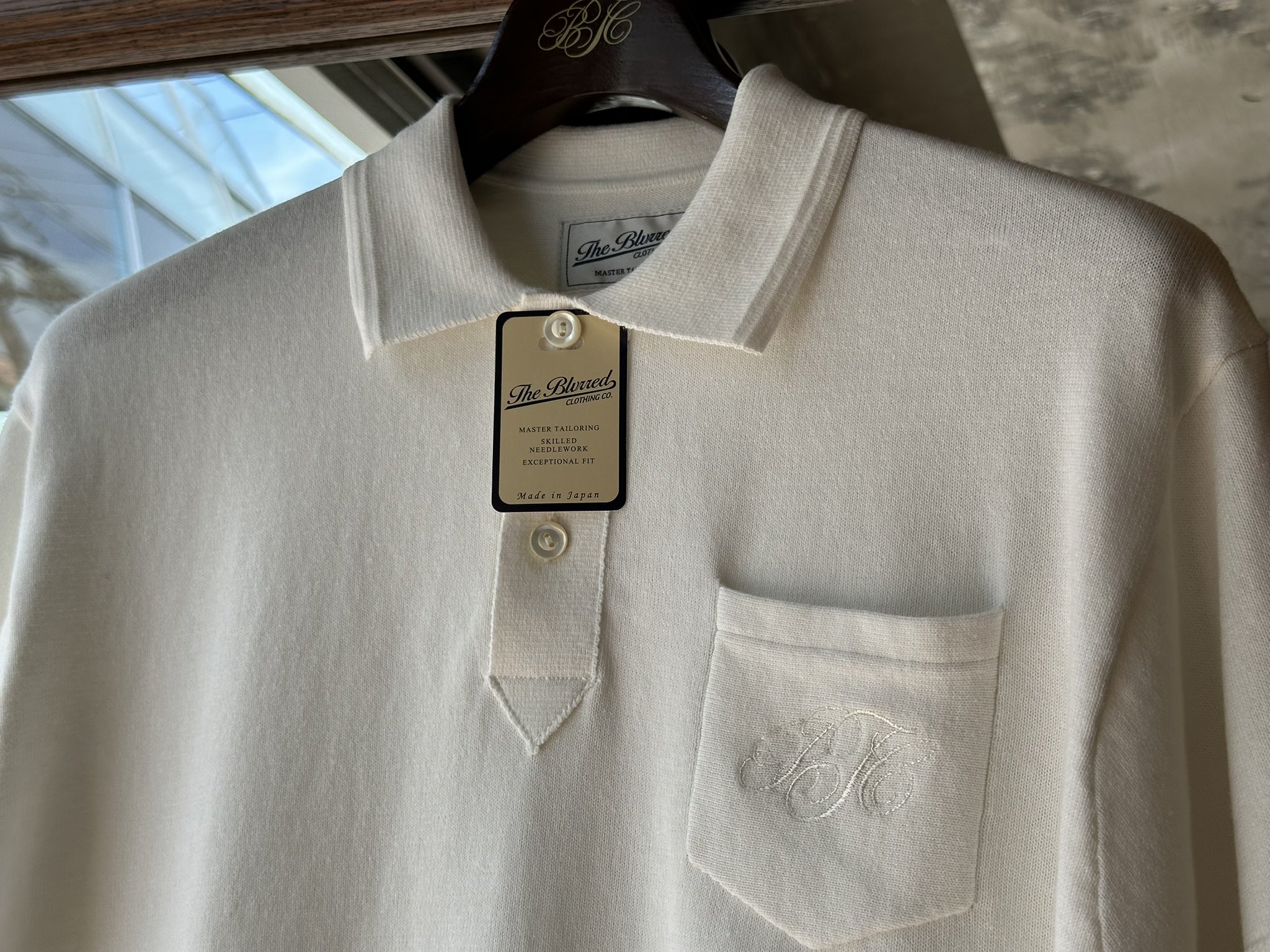 ブラードクロージング BLURRED CLOTHING レーヨンシャツ ブルー
