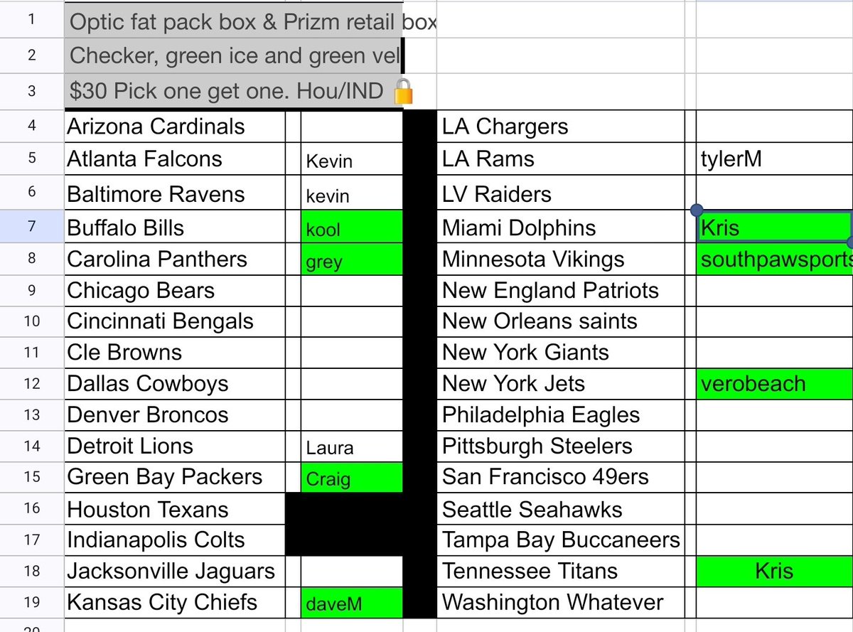 rdaex1's tweet image. 🏈 
12 OPTIC FAT PACKS
1 Prizm retail box 
🏈 

Only 4 remaining! 
Breaks tomorrow night! 

BOGO break!
$30 per spot
Pick one, get one random!
Houston and Indy 🔒 

#boxbreak #boxbreaks #casebreak #casebreaks #teambreak #groupbreaks #groupbreak #sportscards #sportscard