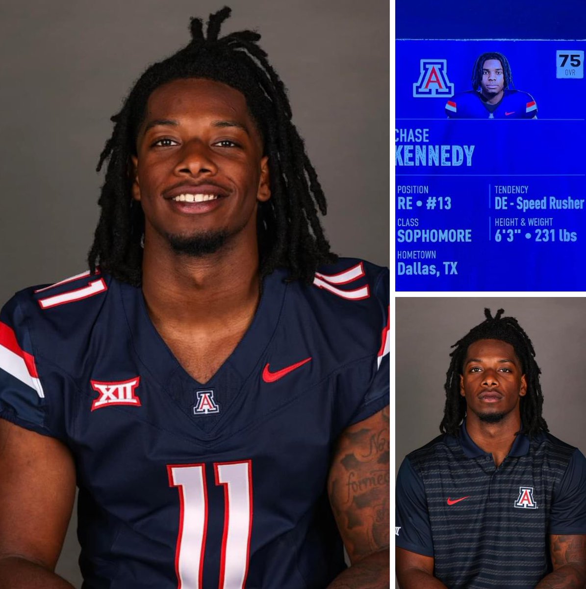 New look. Same dawg! Can’t wait to watch <a href="/chasekennedy_5/">Chase Kennedy</a> dominate in the Big 12. #ESDFootball #represent #BearDown
