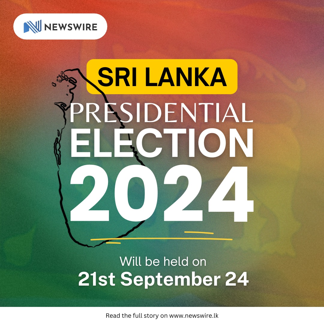 AzzamAmeen's tweet photo. Sri Lanka Presidential Election will be held on 21 September, 2024 and Nominations will be accepted on 15 August 2024 - EC https://t.co/2oHTvNjuZ3