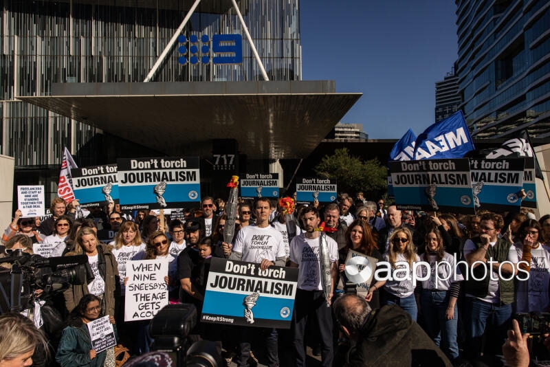 Pix: Nine Newspapers Strike Melbourne