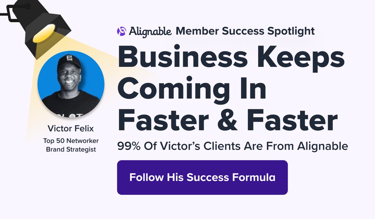 Are you a #smallbusinessowner? If so, you should meet Victor Felix &amp; learn more about his biz &amp; his success on <a href="/Alignable/">Alignable</a>, helping countless small businesses: alignable.com/blog/how-victo… #Networking