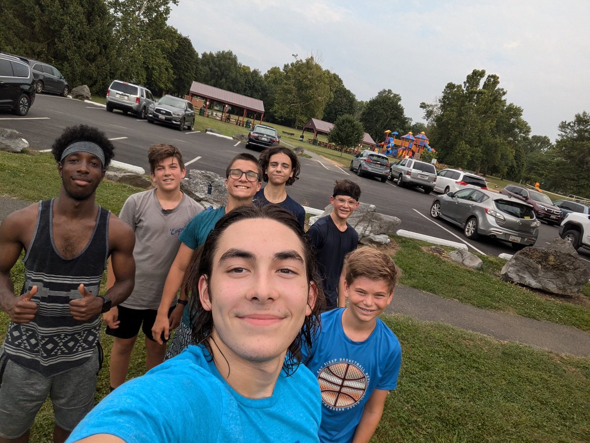 CoachHombach's tweet photo. Fun night in the park, these guys will be ready for XC! Very excited about the new faces and very proud of our senior leaders! Interested? Come join us next Tuesday in the Walkersville Community Park @6:00pmWHS boys XC. ?s: Marisa.Hombach@FCPS.org  @Whsathletics22 @BoostersWHS https://t.co/H9DcRdltmc