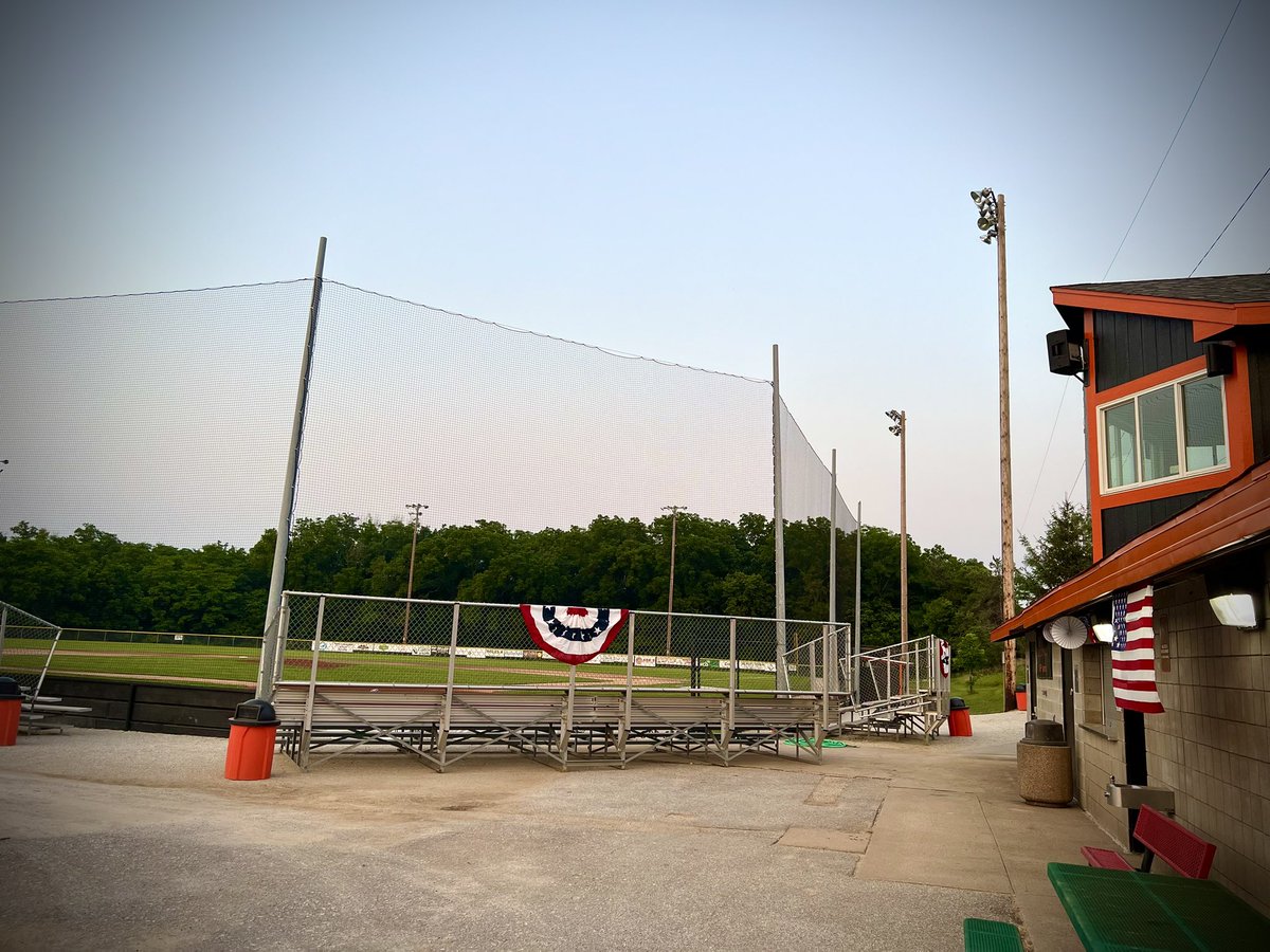 ottesand3's tweet photo. The field is prepped and beautiful here in Fort Calhoun!! Come cheer on our community’s Legion team this weekend while we host the District Tournament. The boys will be hitting dingers and throwing strikes starting at 7pm Friday and Saturday night. https://t.co/1DOzfKRJKx