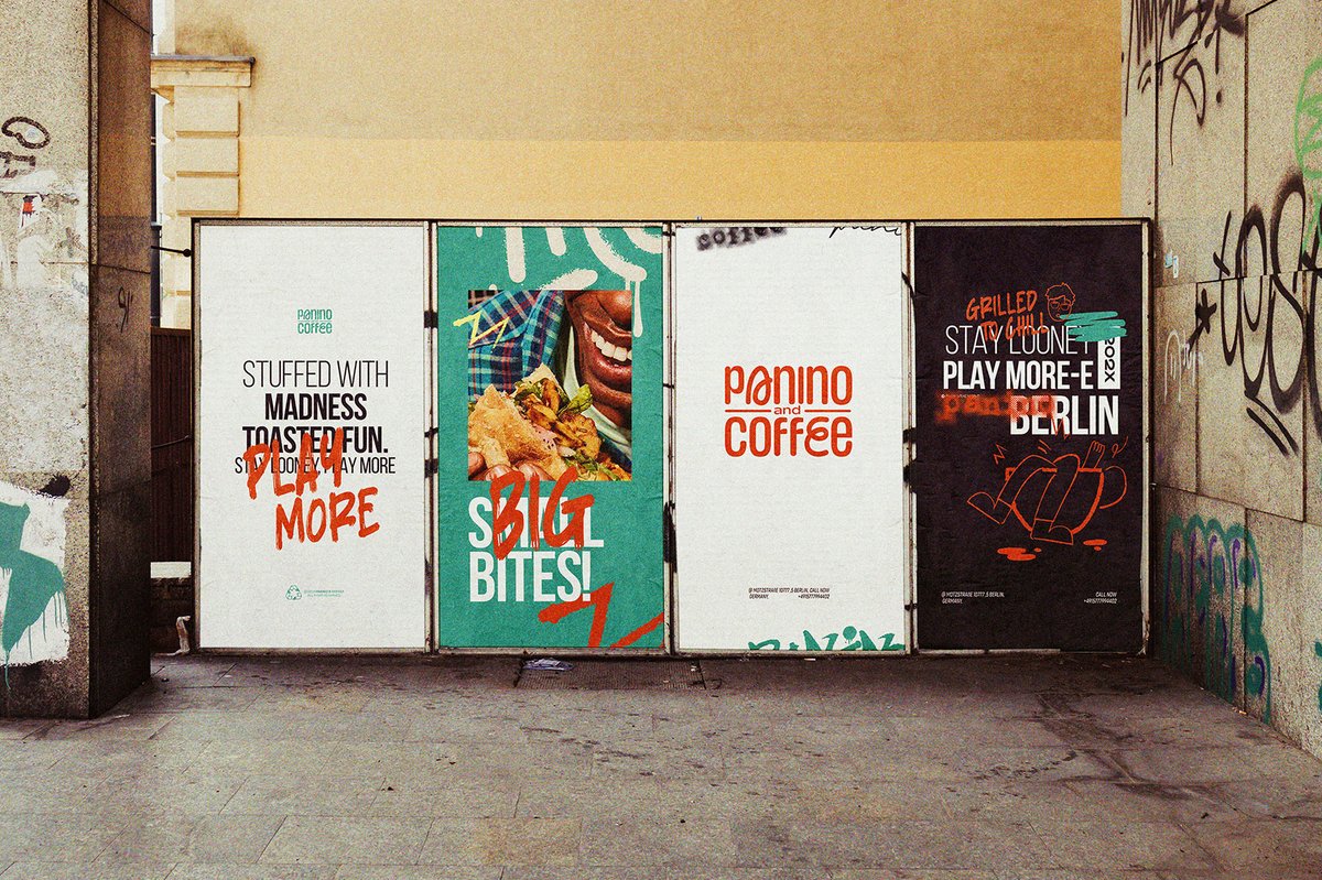 worldbrandesign's tweet photo. Endorphins Art Labs @EndorphinsAL - A Taste of Berlin’s Vibrant Soul – Panino &amp; Coffee Brand Identity By Endorphins Art Labs https://t.co/T7p1z6NnPQ 
.
#branding #brandidentity #graphicdesign #illustration #typography #packagingdesign #worldbranddesign #worldbranddesignsociety https://t.co/ZFPIpUGi0v