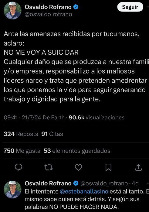 peladodelatv's tweet photo. 🚨HAY QUE VIRALIZAR ESTO!!! 

Cuatro días después de denunciar al kirchnerismo y publicar en redes "NO ME VOY A SUICIDAR", el empresario Osvaldo Rofrano fue hallado suicidado en la bañera de su casa, atado de pies y manos. 

EL KIRCHNERISMO MATA !! https://t.co/ClzldASFlf