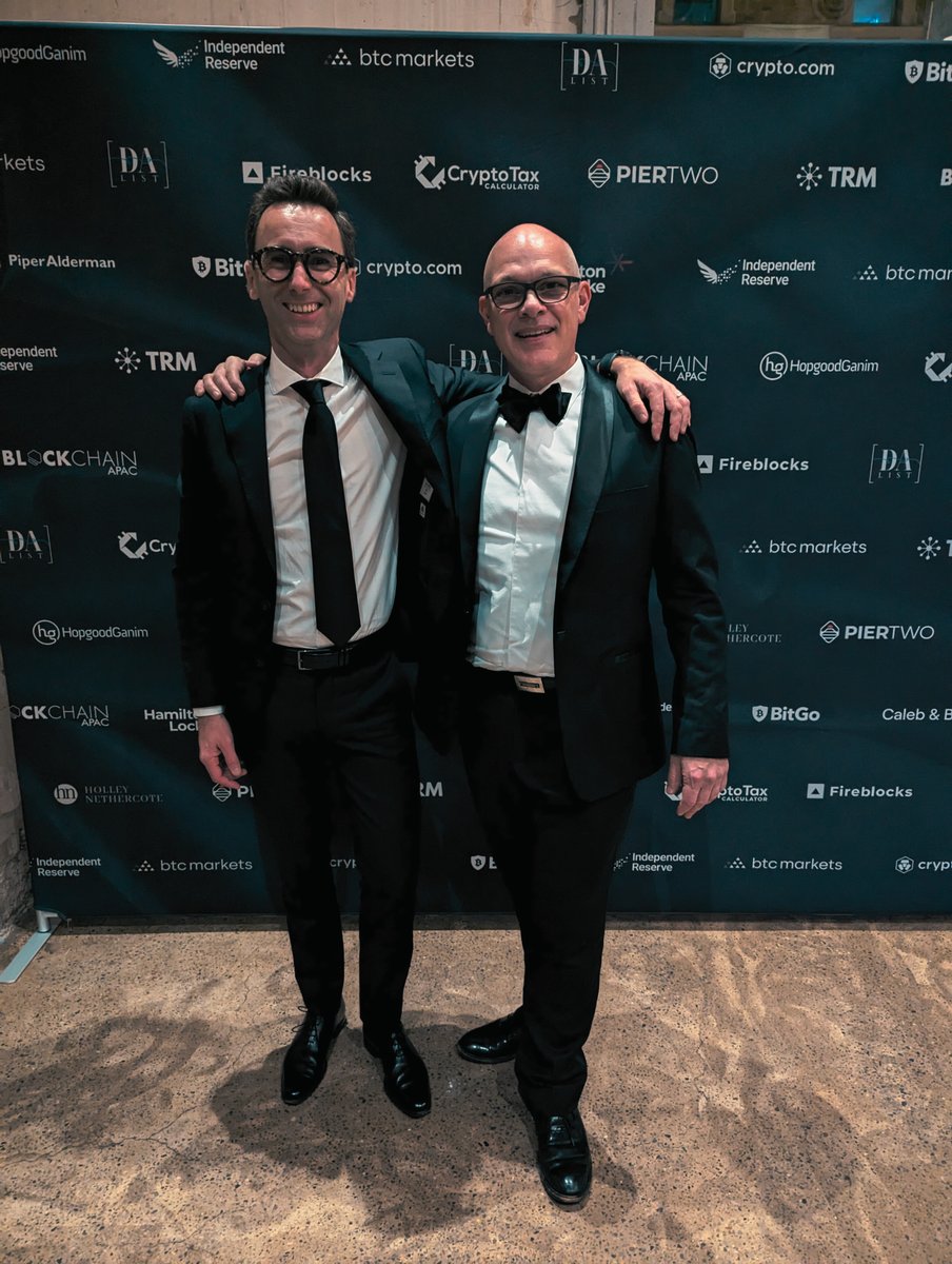 CloudTechGrp's tweet photo. Proud moment for CloudTech Group at @blockchain_apac's Top 50 Digital Asset Awards in Sydney! 🏆
Our CTO Robert Waugh ranked #12 on the Impact list! 🎉 🍾
Celebrating innovation and leadership in the digital asset space 🌟
#blockchainapac #impactlist #awardsnight #techawards