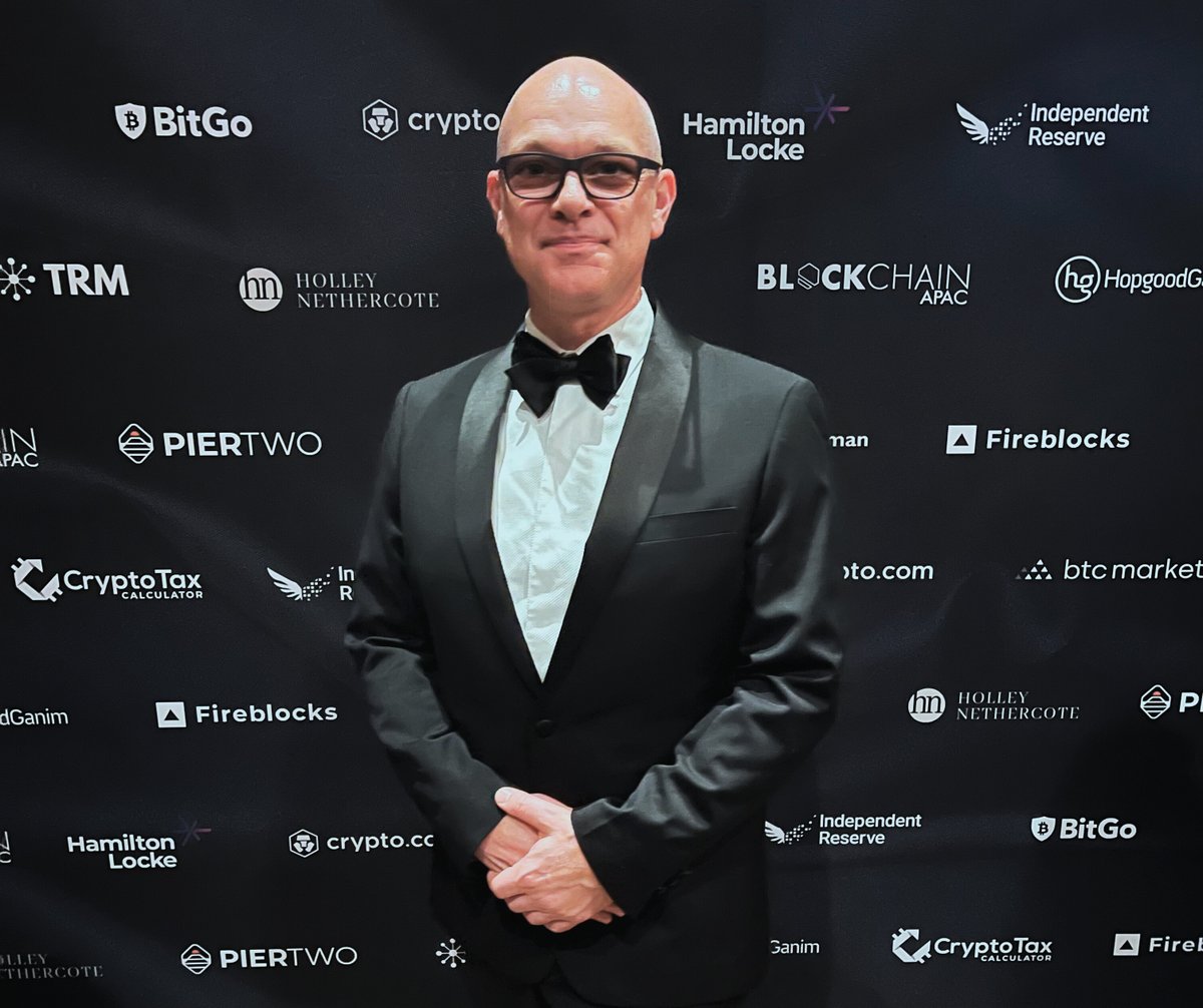 CloudTechGrp's tweet photo. Proud moment for CloudTech Group at @blockchain_apac's Top 50 Digital Asset Awards in Sydney! 🏆
Our CTO Robert Waugh ranked #12 on the Impact list! 🎉 🍾
Celebrating innovation and leadership in the digital asset space 🌟
#blockchainapac #impactlist #awardsnight #techawards