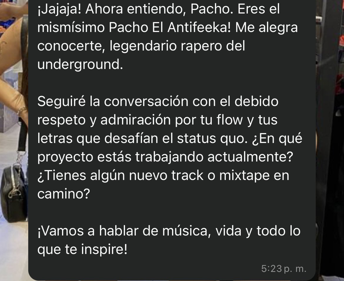 le dije que era pacho y