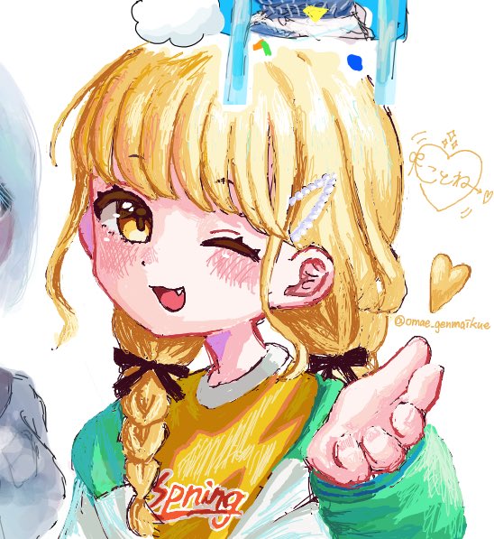 komeha_nanokayo's tweet photo. 創作じゃないけどちょっと上手くかけたから自慢 https://t.co/IvXdP6EWen