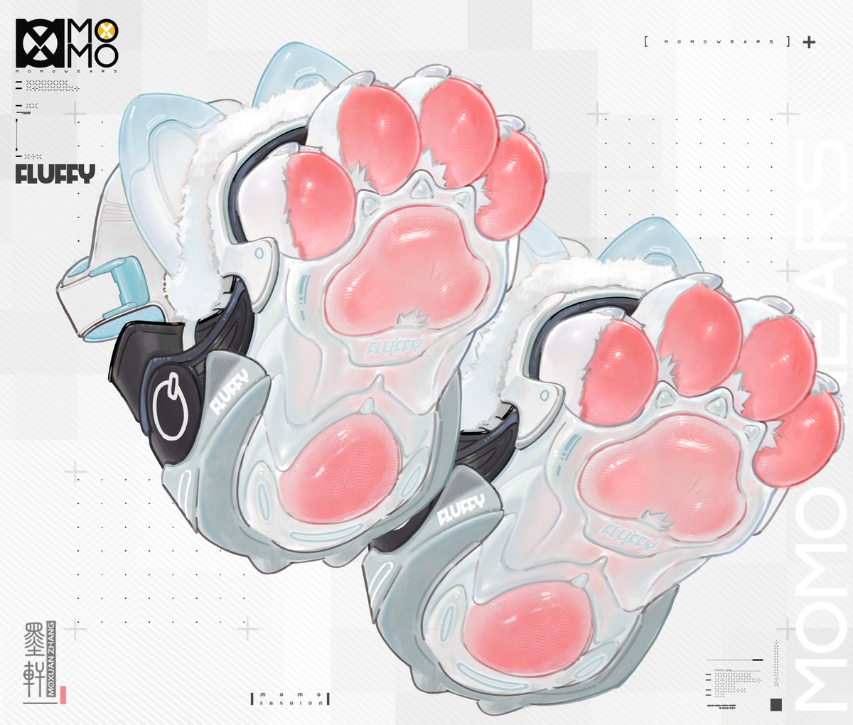 MoxuanZhang's tweet photo. Fluffy ice fox shoes https://t.co/PA5Hinvh21