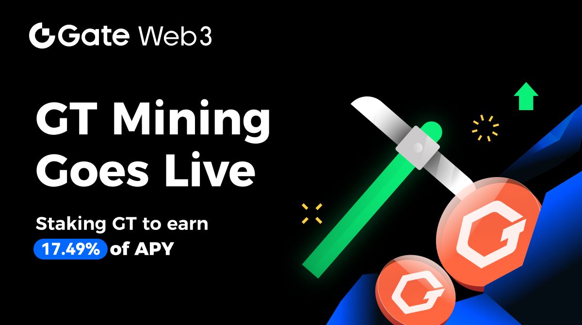 GateDEX's tweet photo. 📣Gate Web3 #GTMining is now online🔥
💡No Upper limit on $GT amount, fast and safe
💰Staking $GT up to 17.49% APR
😍Easily improve $GT staking efficiency
✅Web is now supported, APP will support soon
➡️Web3 > Earn > GT Mining > Stake
Explore now💻: https://t.co/QBx9cPSQ5R https://t.co/wRUajhfT0z