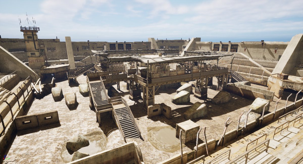 xNishii's tweet image. Metal Gear Online 2's 'Blood Bath' in UE5.
Decided to try applying textures & materials manually to the meshes, which took roughly 20 hours; and didn't really produce better results😅
Still needs lots of improvements in many aspects.
#metalgear #mgo #savemgo