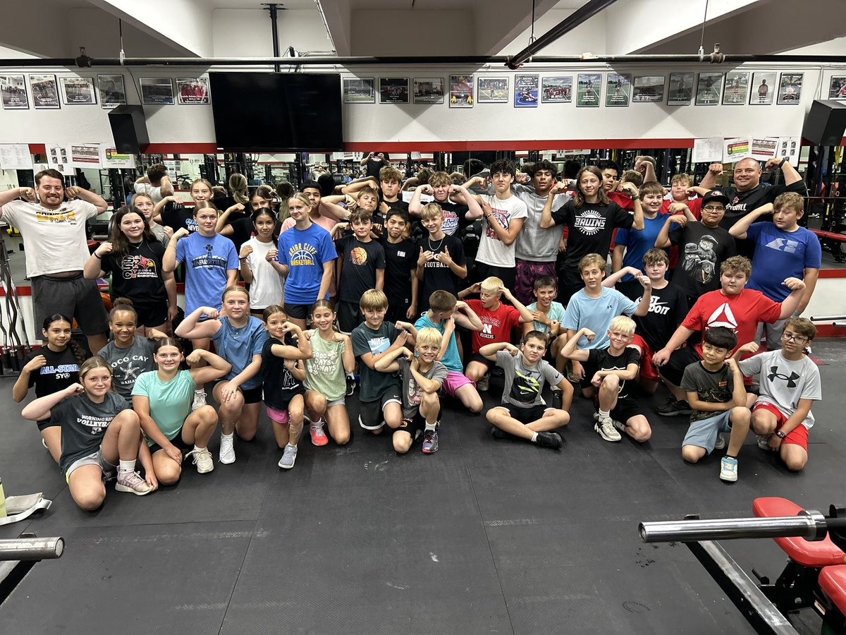 ssc_cardpower's tweet photo. 2024 - Middle School Lifting group.
The transformation picture will be exciting to look at in 4-5 years!
@SSCActivities @SSCcardinalNews
#CardPower https://t.co/yb0Ozw6q6m