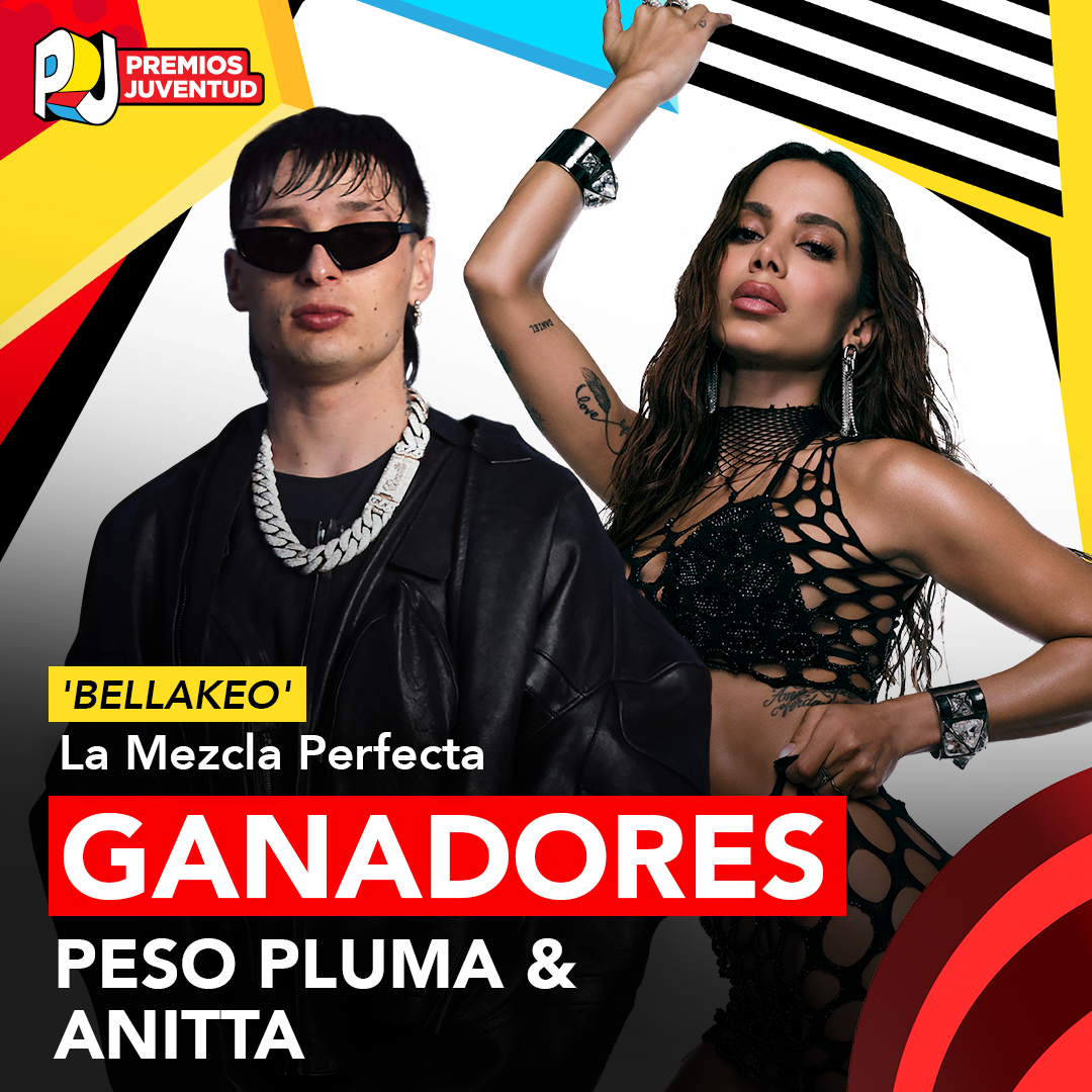 Bellakeo de @anitta y <a href="/_PesoPluma/">Peso Pluma</a> es La Mezcla Perfecta en #PremiosJuventud. ¡Felicidades!