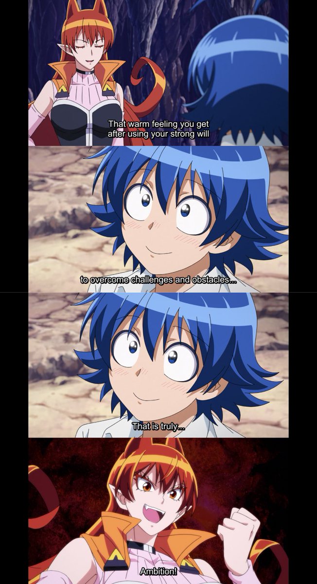 TastyPoptard's tweet photo. Parallels: Iruma is able to teach Nova about ambition thanks to Ameri teaching him about ambition. #mairumatwt #irumakun #irumasuzuki #azazelameri #nova https://t.co/GSsc9kIoAZ