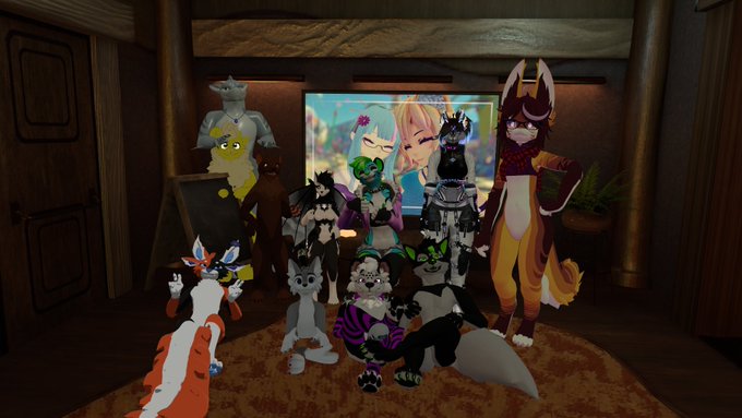 Anyway Im the awkward bean in the cyber outfit in the back. Went to a movie night with a bunch of cute<a href="/tag/furry"class="tags"><span>#furry</span></a><a href="/tag/twitch"class="tags"><span>#twitch</span></a><a href="/tag/twitchstreamer"class="tags"><span>#twitchstreamer</span></a><a href="/tag/twitchaffiliate"class="tags"><span>#twitchaffiliate</span></a>