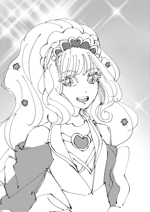何日か前に描いたらくがき フィナちゃんのデザインめちゃ好き