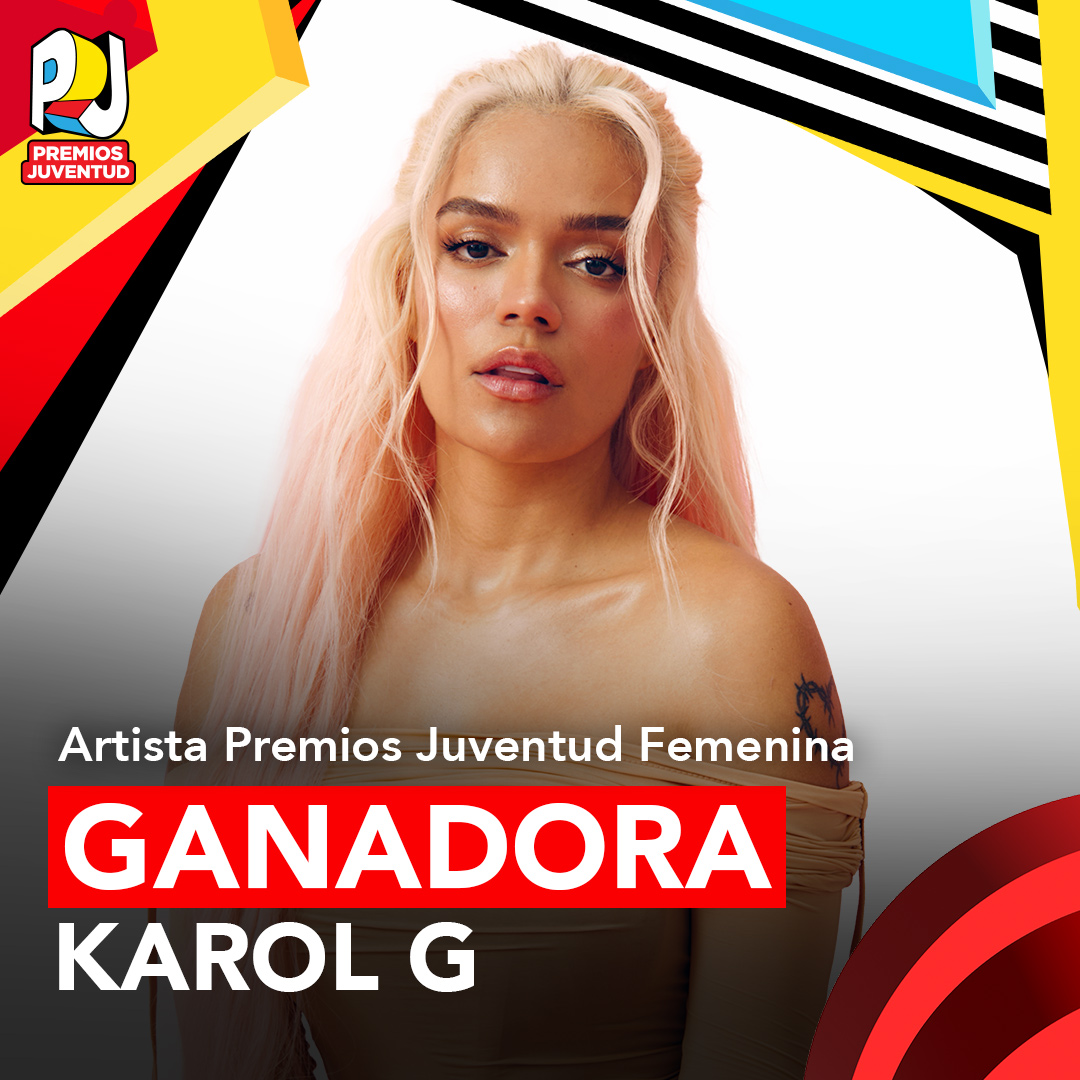 .<a href="/karolg/">LABICHOTA</a> es la Artista #PremiosJuventud Femenina. ¡Felicidades!