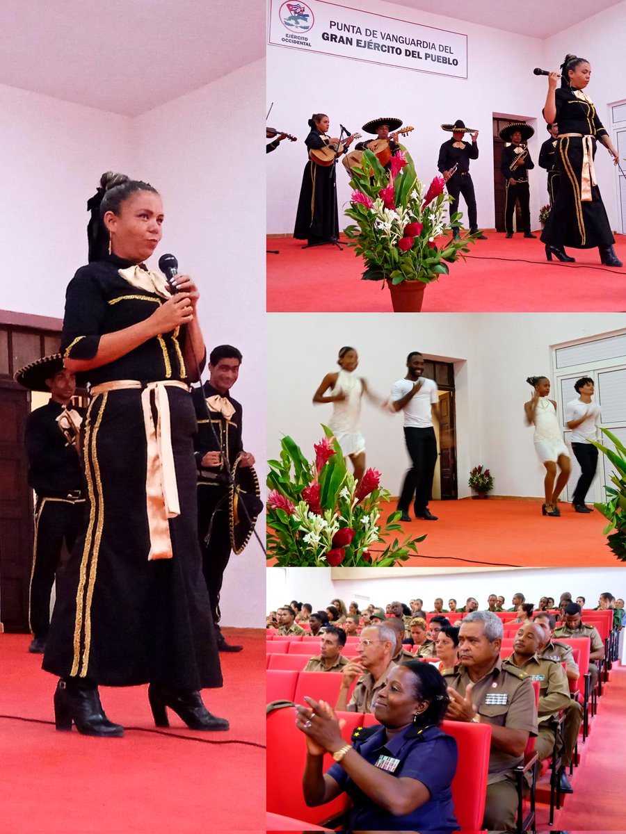 EjtoOccidental's tweet photo. 🔴⚫| Con la participación de talentosos artistas se realizó el espectáculo cultural en el Ejército Occidental con motivo del aniversario 71 del asalto a los cuarteles Moncada y Carlos Manuel de Céspedes. #LaHistoriaPorAsalto 🇨🇺 https://t.co/qKmHKcdj4I