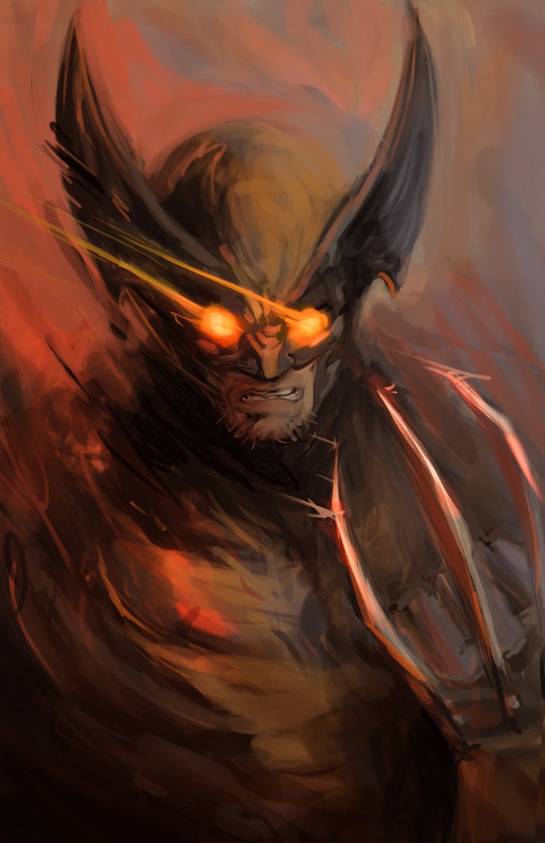 onedoomedrabbit's tweet image. quick wolverine paint 2hr
#painting #artist #Wolverine
