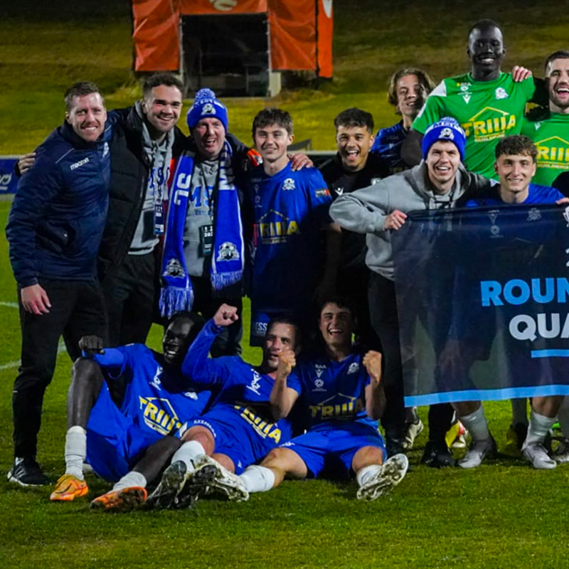 AustraliaCup's tweet photo. In 2022 @ModburySC were a State League side on the rise, advancing to the Round of 16 and securing league promotion. 

In 2024 they are one of teams fighting it out at the top of NPLSA.

📸 Pagonis Photography