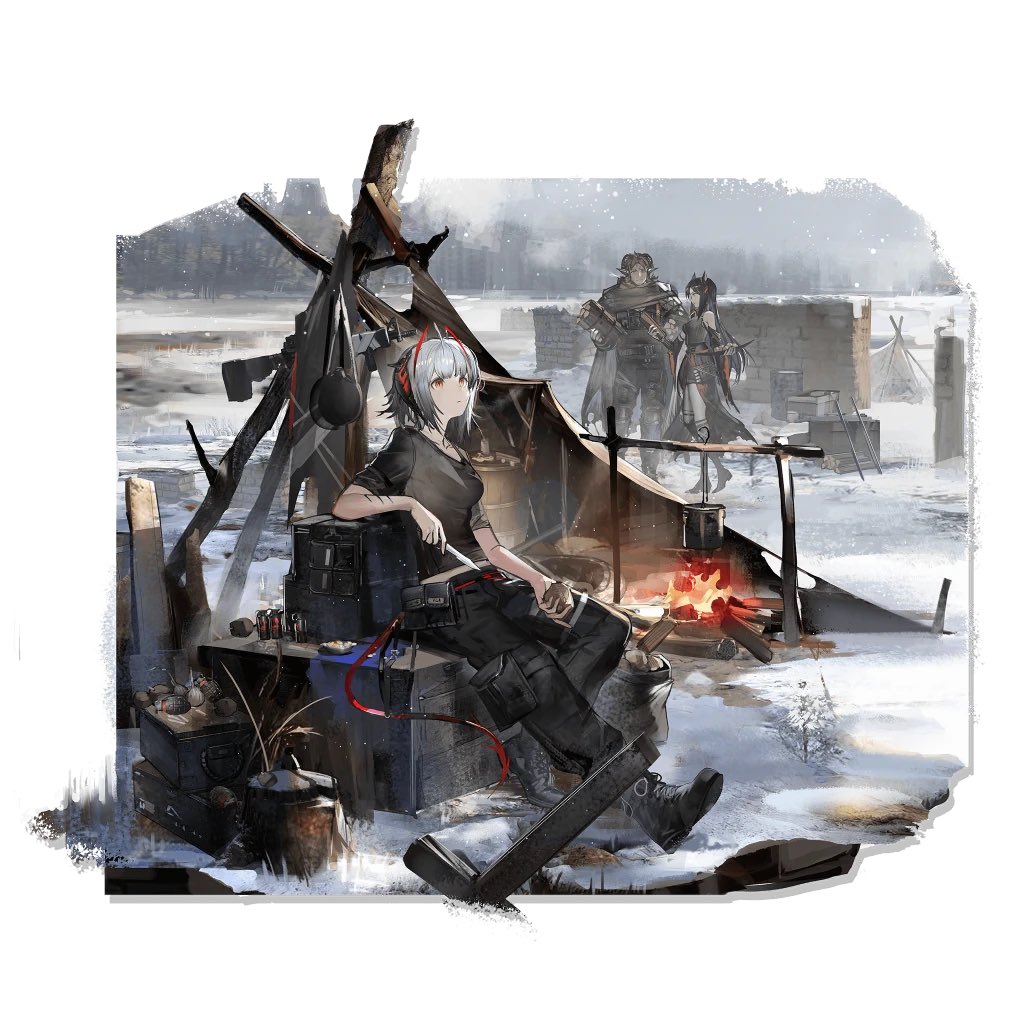 jellysheepie's tweet photo. We're never getting female character designs/skins like this in arknights ever again are we https://t.co/Q73GW6tGMH