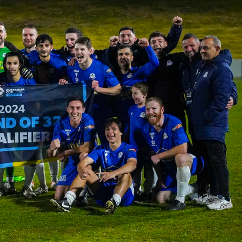 AustraliaCup's tweet photo. In 2022 @ModburySC were a State League side on the rise, advancing to the Round of 16 and securing league promotion. 

In 2024 they are one of teams fighting it out at the top of NPLSA.

📸 Pagonis Photography