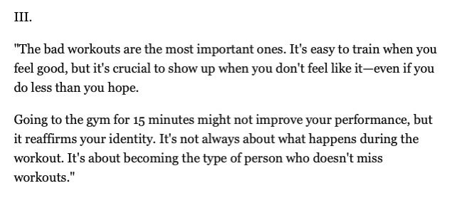 malachikoop's tweet image. I love this point from @JamesClear’s 3-2-1 newsletter today