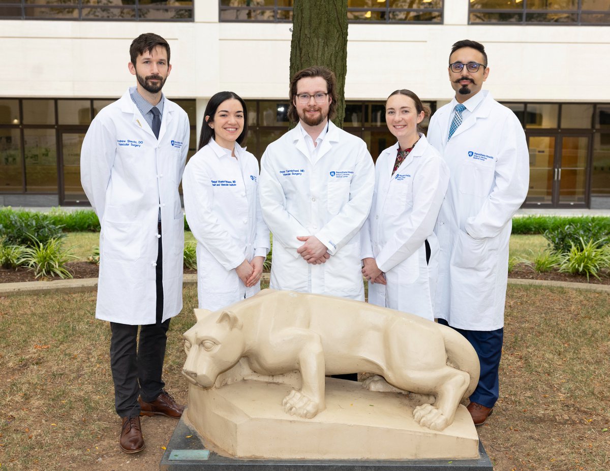 Faisal Aziz MD, MBA, FACS, Distinguished FSVS (@fa_vascularmd) on Twitter photo Today, we celebrate the incredible success of Penn State Vascular Surgery and welcome our new surgeons, trainees, and our residency program coordinator. We are proud of our strong team!
Here's to continued excellence! <a href="/PennStHershey/">Penn State Health</a> <a href="/PennStVascular/">Penn State Vascular Surgery Residency</a> Today, we celebrate the incredible success of Penn State Vascular Surgery and welcome our new surgeons, trainees, and our residency program coordinator. We are proud of our strong team!
Here's to continued excellence! <a href="/PennStHershey/">Penn State Health</a> <a href="/PennStVascular/">Penn State Vascular Surgery Residency</a>