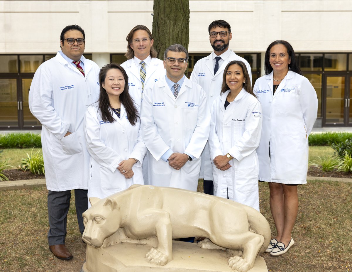 FA_VascularMD's tweet photo. Today, we celebrate the incredible success of Penn State Vascular Surgery and welcome our new surgeons, trainees, and our residency program coordinator. We are proud of our strong team!
Here's to continued excellence! @PennStHershey @PennStVascular https://t.co/h1eF9Fmrwo