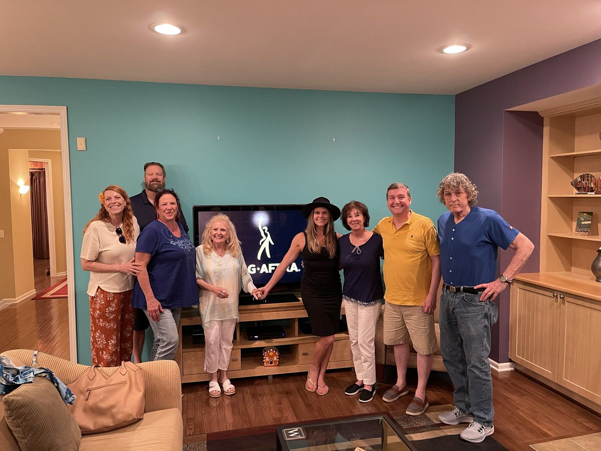 So fortunate to serve the <a href="/sagaftra/">SAG-AFTRA</a> Michigan Local with this dedicated group of people! Enjoyable in-person summer evening board meeting tonight. #SagAftraMembers