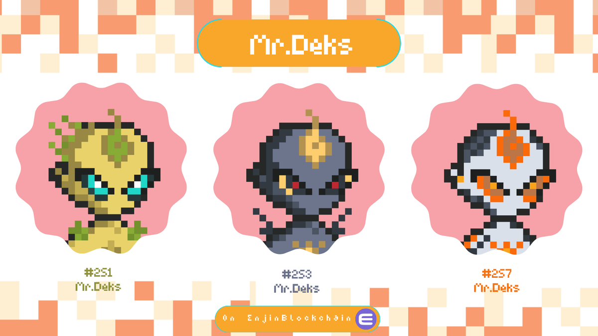 MrDeksnft's tweet photo. Secret Mission ‼️

Congrats 🎉 to those who owners Mr.Deks 1/1 collab x @NFTElements  [ #251, #253, #257 ] 

Get 1 edition each

#Enjin #MrDeks #Elements https://t.co/d2TAVSu5yj