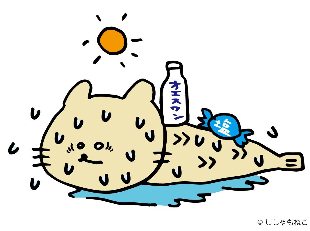 shishamonekosha's tweet photo. 熱中症気をつけてにゃー！☀️ https://t.co/f2jO1n1R0W