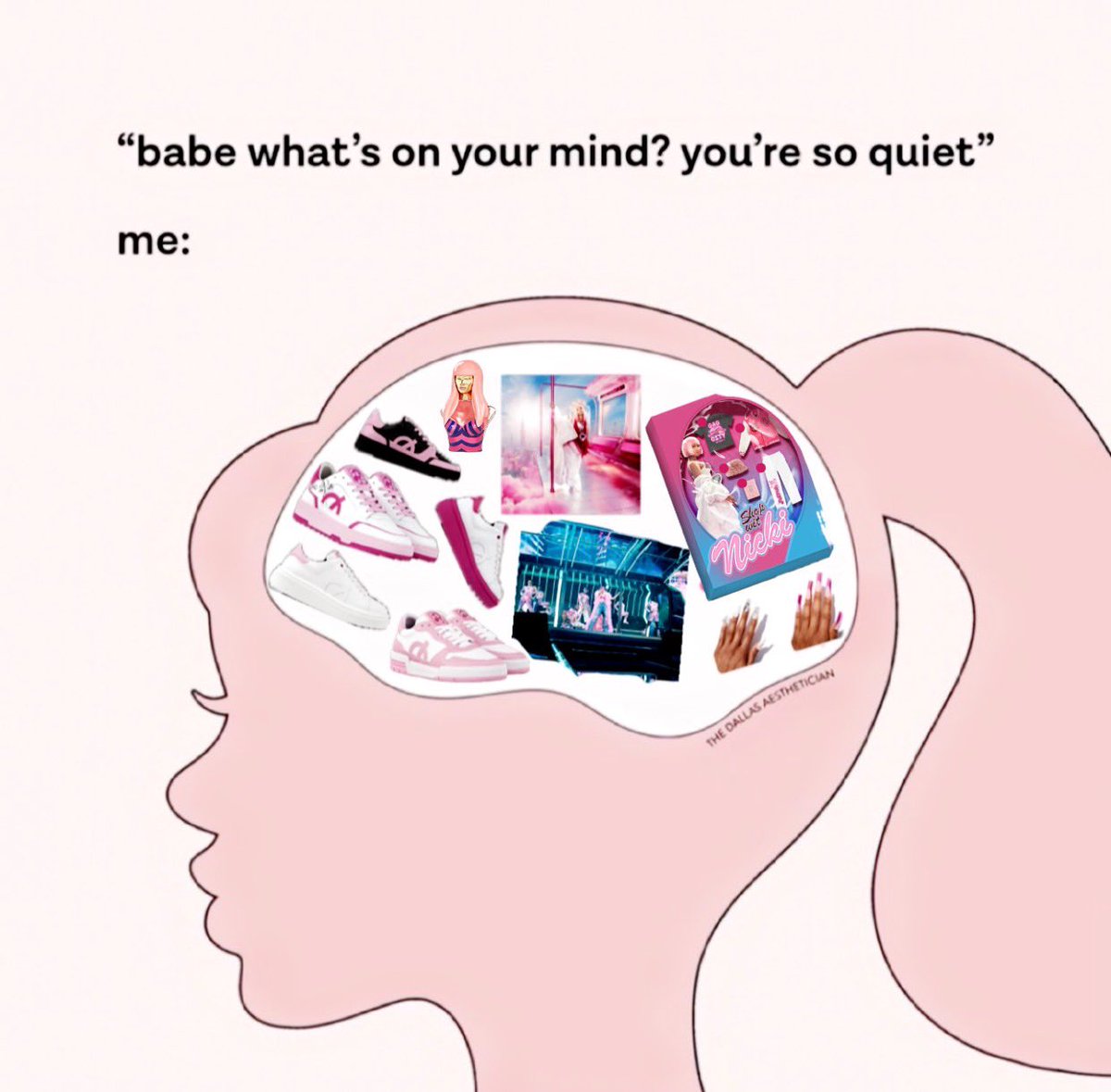 no thoughts, just Nicki Minaj tingz