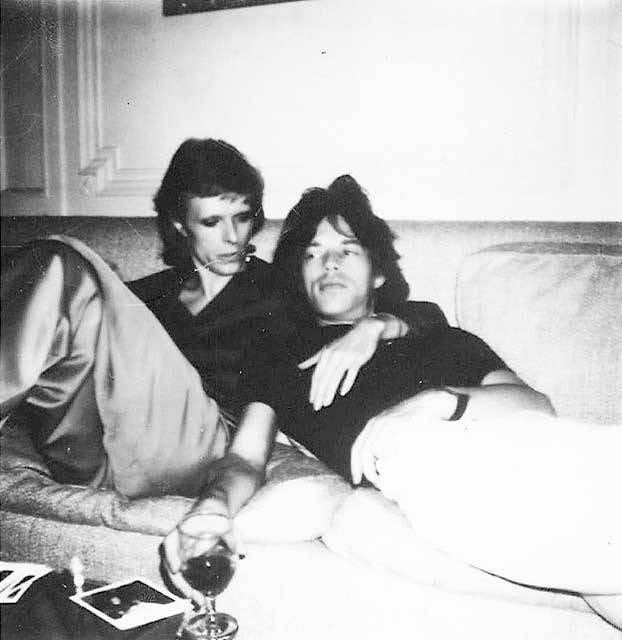 David Bowie &amp; Mick Jagger, 1974.