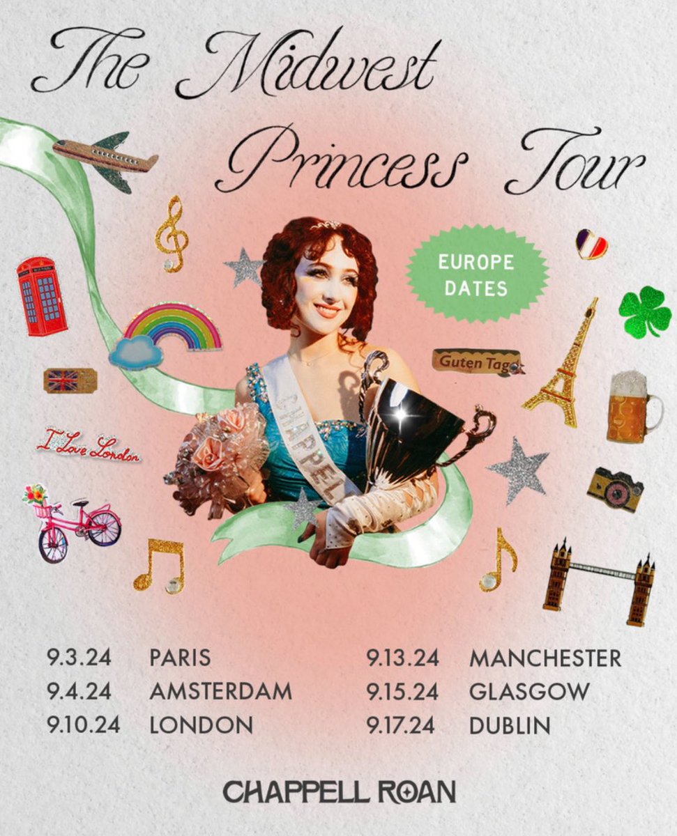 TheeMusicMedium's tweet photo. 🚨🚨 MIDWEST PRINCESS TOUR 🚨🚨

Featuring: 
👤 Chappell Roan

2024 Europe Leg

Tix: https://t.co/bCkZWy4zXx https://t.co/UIWOiIVyaZ
