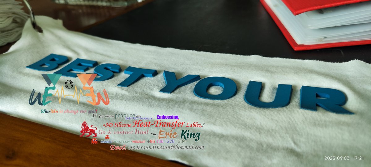 EricKongKing's tweet image. Day 150: 3D Silicone Heat-transfer Labels for Garments
#Typhono is coming! Recently, more and more customers have decided to prepare for their plans for 2025 by purchasing our equipment! What do you think? What's your plan for 2025!?  
The early bird gets the worms!  
#PVCPatch