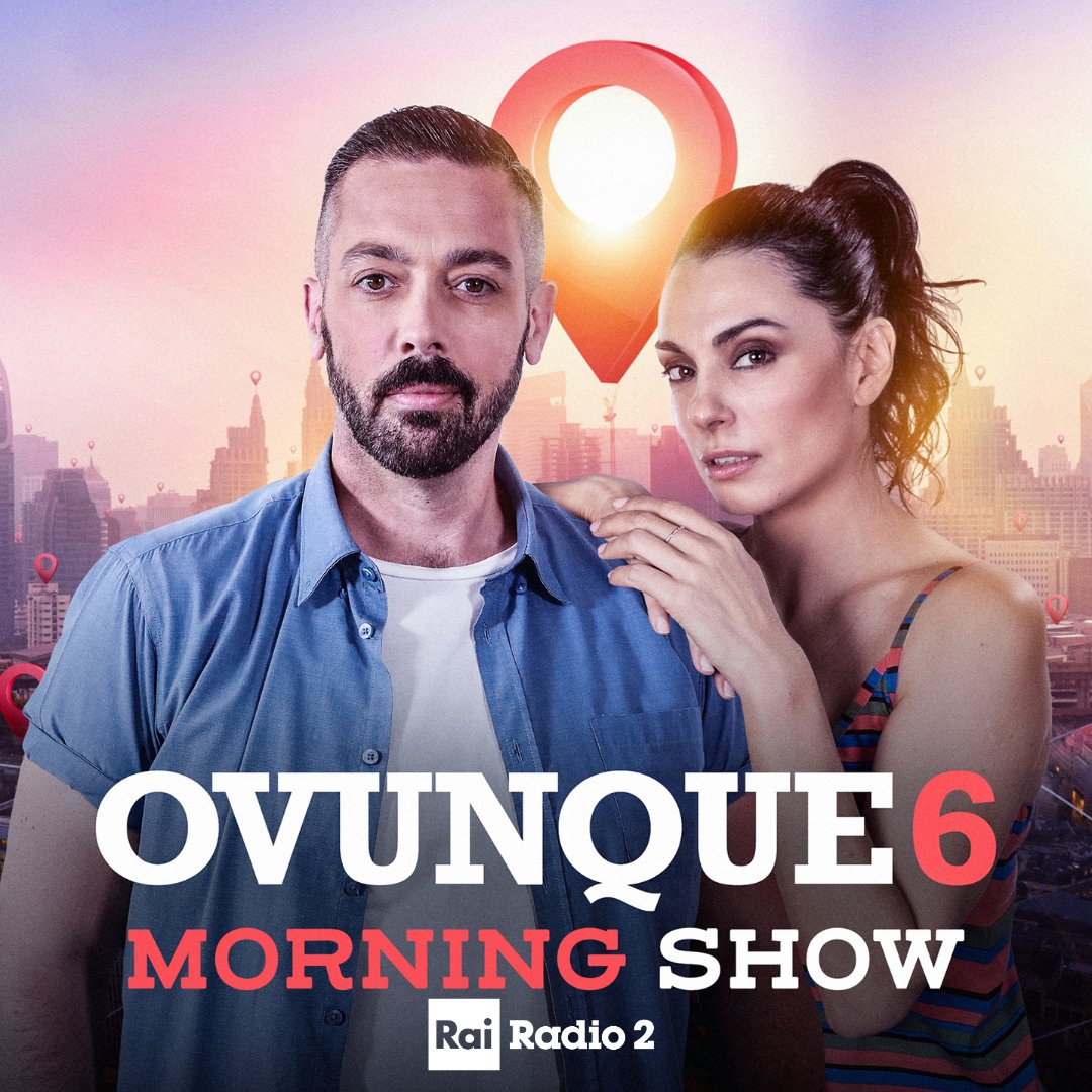 Rai Radio2 (@rairadio2) on Twitter photo La mattina è in compagnia di Natascha Lusenti e <a href="/matteoosso/">Matteo Osso</a> con "Ovunque6 Morning Show" 📲 348730200 per scrivere in diretta
Alle 6 di venerdì, sabato e domenica su #RaiRadio2 📻 In TV sul canale 202 e su <a href="/RaiPlay/">RaiPlay</a> 🖥️
Riascolta su <a href="/raiplaysound/">RaiPlay Sound</a> 🎧 raiplaysound.it/programmi/ovun… La mattina è in compagnia di Natascha Lusenti e <a href="/matteoosso/">Matteo Osso</a> con "Ovunque6 Morning Show" 📲 348730200 per scrivere in diretta
Alle 6 di venerdì, sabato e domenica su #RaiRadio2 📻 In TV sul canale 202 e su <a href="/RaiPlay/">RaiPlay</a> 🖥️
Riascolta su <a href="/raiplaysound/">RaiPlay Sound</a> 🎧 raiplaysound.it/programmi/ovun…