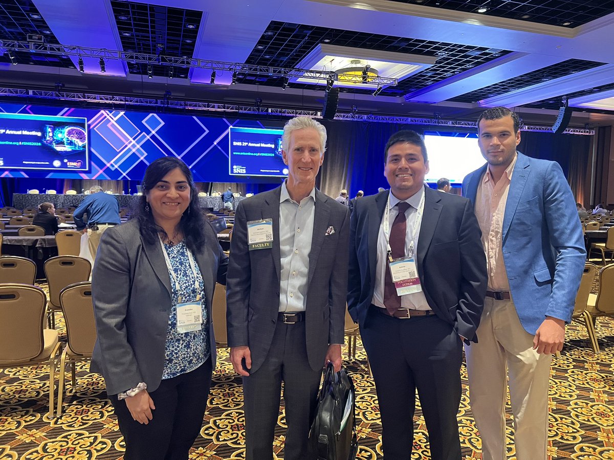 KoulMD's tweet photo. Truly blown away by #SNIS2024 incredible networking opportunities, grateful to have been part of research presented, getting to make my own wire with @ASAHIINTECCMEDI hands-on learning and a snazzy VR experience with #KanekaNeuro @mtlawton @andresgudino01 @julioisidor https://t.co/GgQwLZSSn4