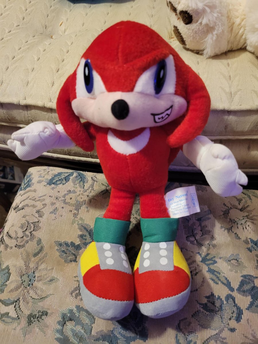 squee_squoo's tweet photo. Got this 9 inch Knuckles plush from 2003 in the mail today! Its from Toy Network!
#knucklestheechidna #SonicTheHedgehog #sonic #sonicplush #soniccollection #soniccollector #toynetwork https://t.co/MbuzteWr8e
