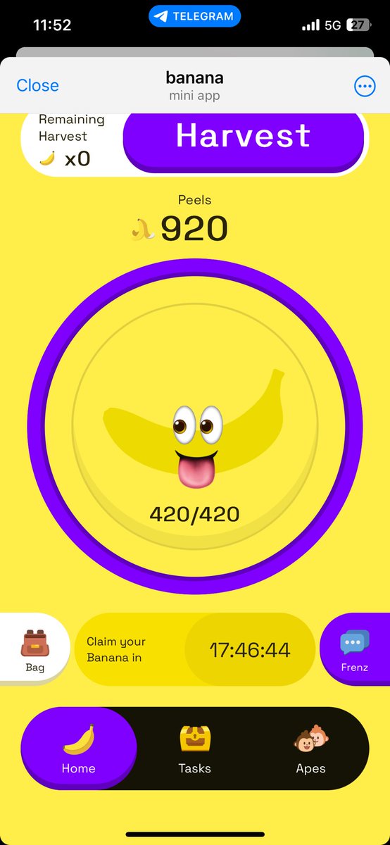 crytoshare's tweet photo. Mini game tapping banana to earn USDT 

https://t.co/q4s3U8iYAv https://t.co/b1uGpBcEvv