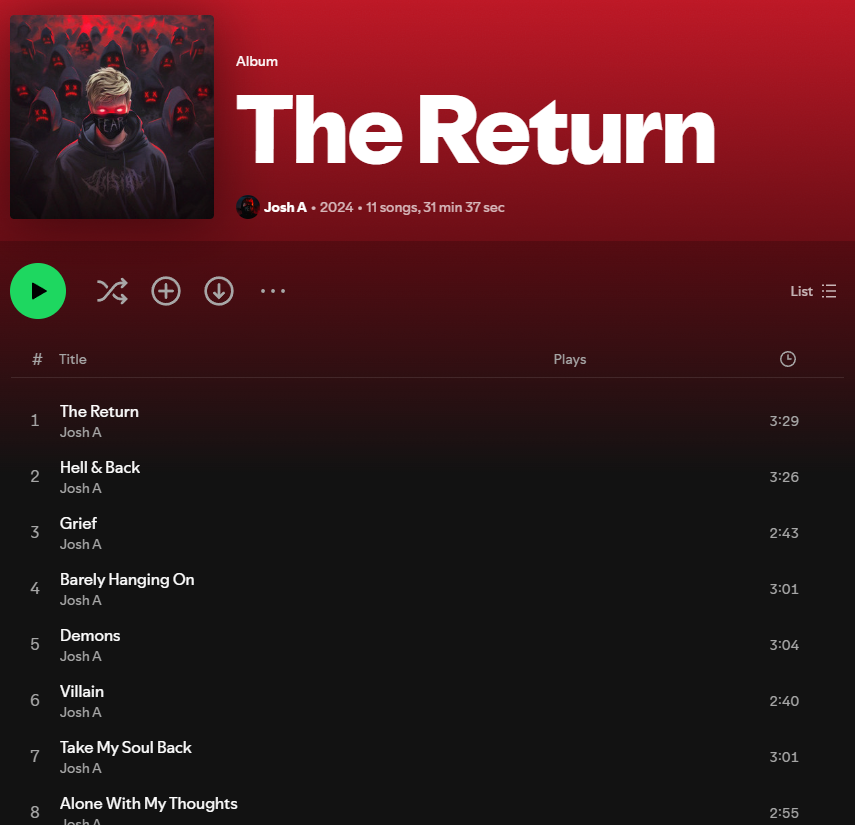 THE RETURN. OUT NOW.