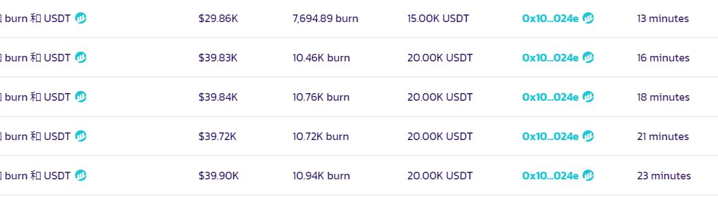 burnArmy's tweet photo. addLiquidity $95k Burn/USDT
https://t.co/Qefa67baQN https://t.co/ZXSYB9jzKn