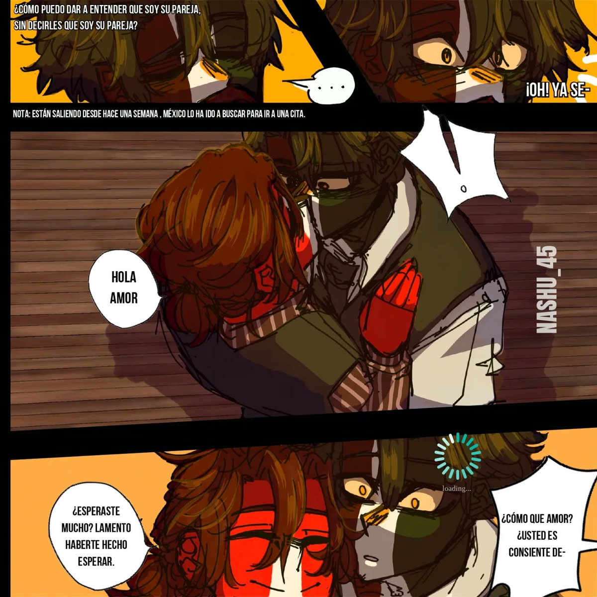 NShu45's tweet photo. Buenas gente, lamento la ausencia :c espero les guste este pequeño cómic uu #CountryHumans #countryhumansperu #countryhumansmexico #mexper https://t.co/j1eOog6kxN
