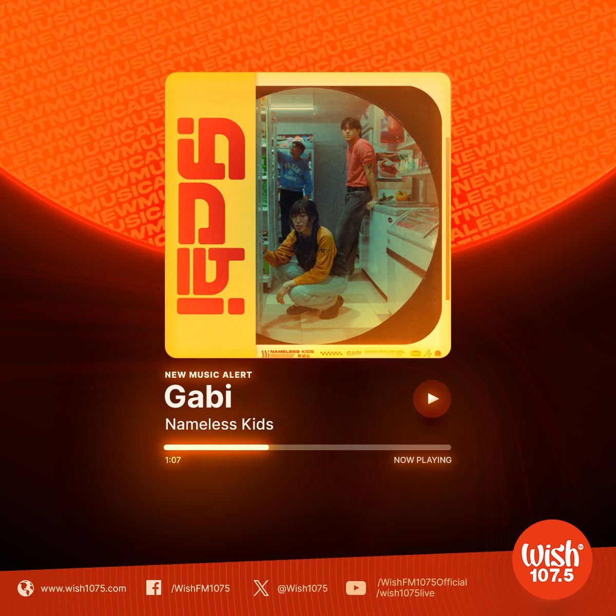 Wish FM 107.5 (@wish1075) on Twitter photo We're nearing the end of July, and these are four new tracks you can start listening to before the month closes!
β’ "Love Is" β <a href="/TheRidleysMusic/">The Ridleys</a>
β’ "Trust Me" β <a href="/enamorimusic/">ena mori</a>
β’ "Pagbigyan" β <a href="/thesugarcaneph/">SUGARCANE</a>
β’ "Gabi" β <a href="/thenamelesskids/">thenamelesskids</a>
Stream these songs now!
#NewMusicAlert We're nearing the end of July, and these are four new tracks you can start listening to before the month closes!
β’ "Love Is" β <a href="/TheRidleysMusic/">The Ridleys</a>
β’ "Trust Me" β <a href="/enamorimusic/">ena mori</a>
β’ "Pagbigyan" β <a href="/thesugarcaneph/">SUGARCANE</a>
β’ "Gabi" β <a href="/thenamelesskids/">thenamelesskids</a>
Stream these songs now!
#NewMusicAlert